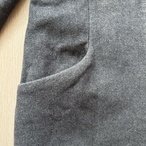 Aritzia Wilfred Cocoon Coat Virgin Wool & Cashmere Blend in Slate Gray Size XXS - Picture 9 of 16